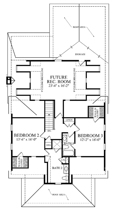 House Plan 86295 Second Level Plan