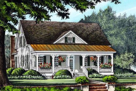 Farmhouse Traditional Elevation of Plan 86299