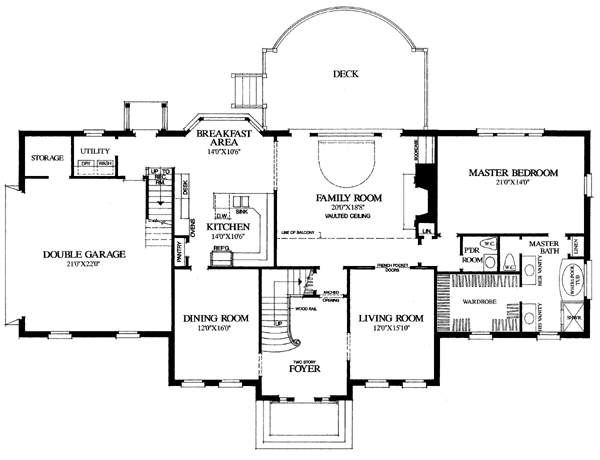 Colonial Southern Level One of Plan 86302