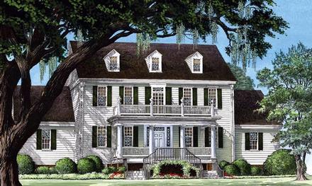 Colonial Cottage Country Farmhouse Traditional Elevation of Plan 86306
