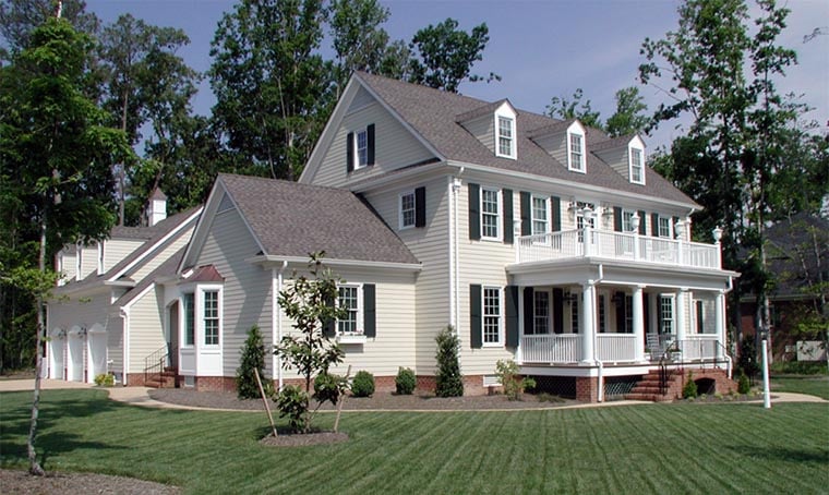 Colonial, Cottage, Country, Farmhouse, Traditional Plan with 3471 Sq. Ft., 4 Bedrooms, 4 Bathrooms, 2 Car Garage Picture 3