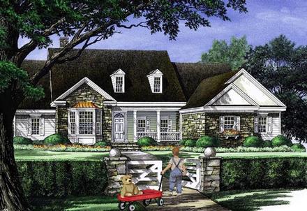 Cottage Country Farmhouse Traditional Elevation of Plan 86314