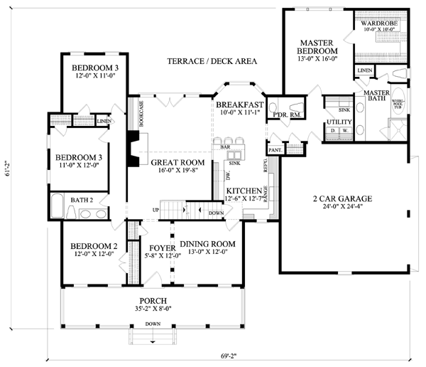 Country Southern Level One of Plan 86315