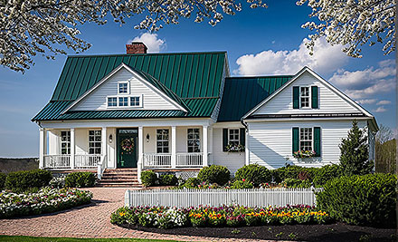 Country Southern Elevation of Plan 86315