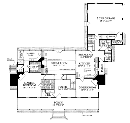 House Plan 86321 First Level Plan