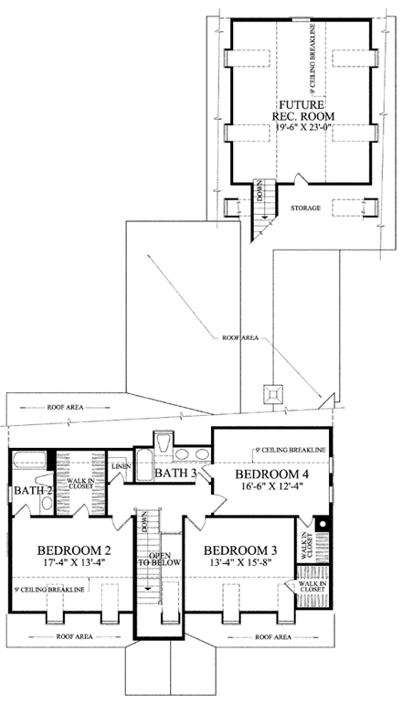 House Plan 86322 Second Level Plan