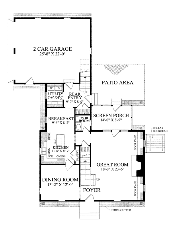 Colonial Traditional Level One of Plan 86323