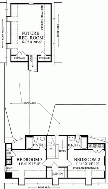 House Plan 86324 Second Level Plan