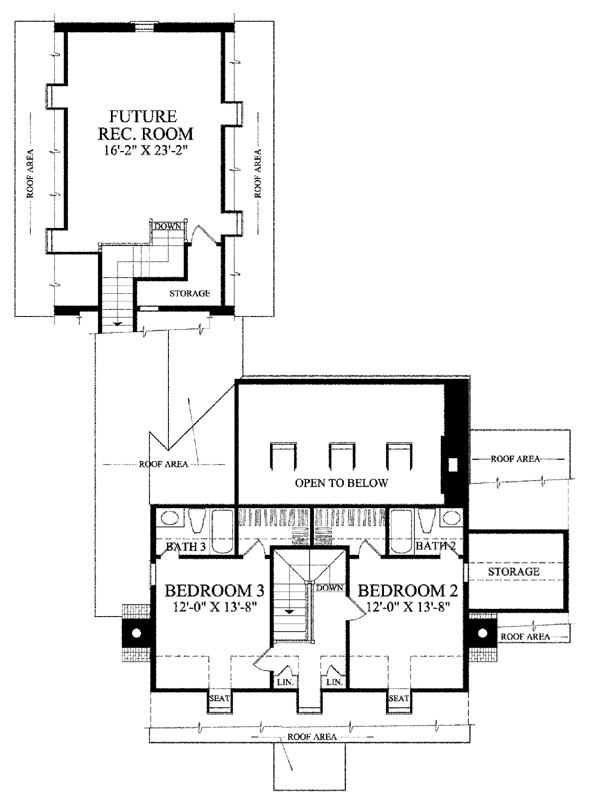 Cape Cod Colonial Level Two of Plan 86326