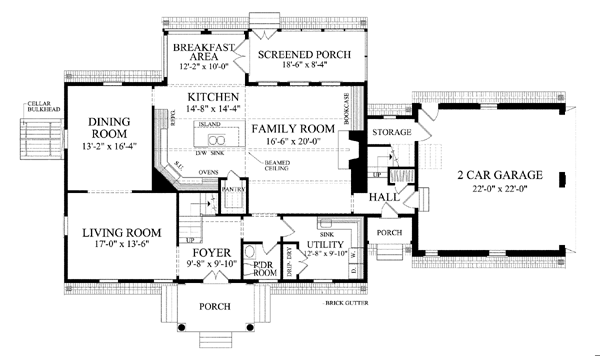 Colonial Traditional Level One of Plan 86327
