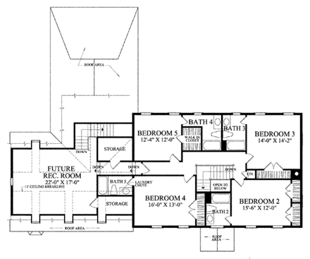 House Plan 86329 Second Level Plan