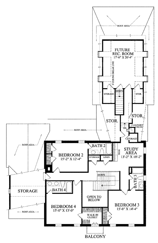 Colonial Southern Level Two of Plan 86330