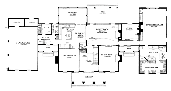 Colonial Plantation Level One of Plan 86333