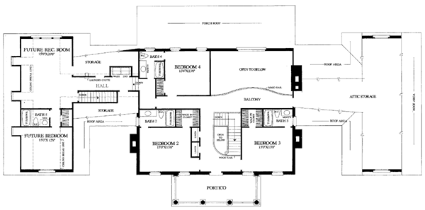 Colonial Plantation Level Two of Plan 86333