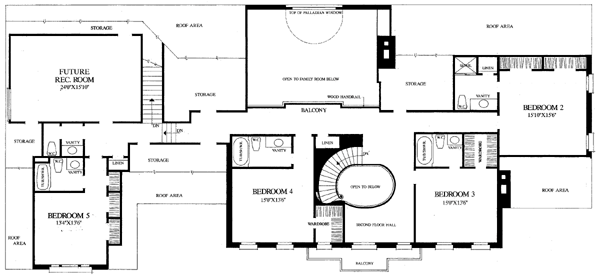 Colonial Plantation Level Two of Plan 86335