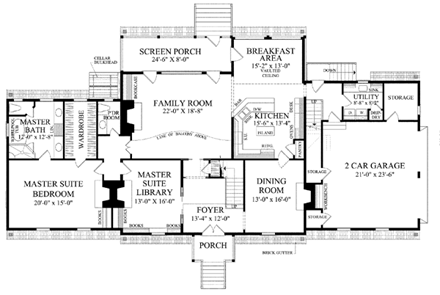 House Plan 86336 First Level Plan