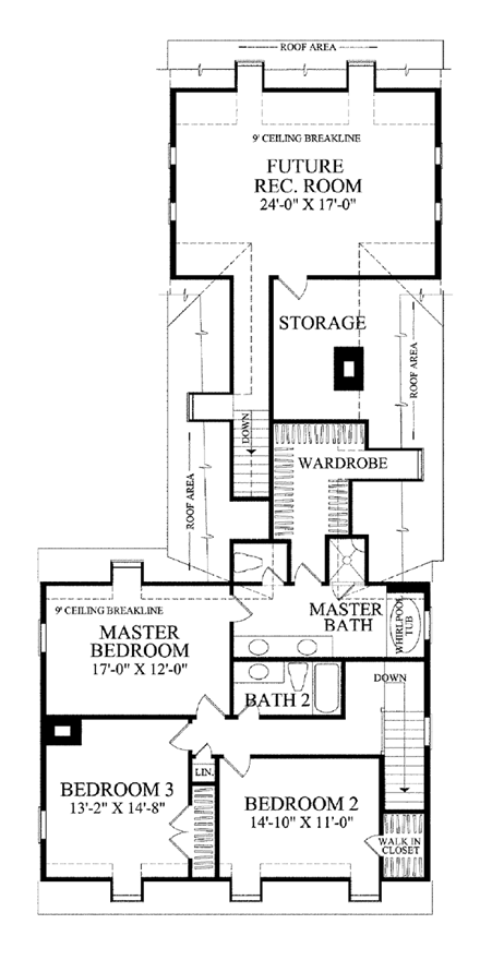 House Plan 86338 Second Level Plan