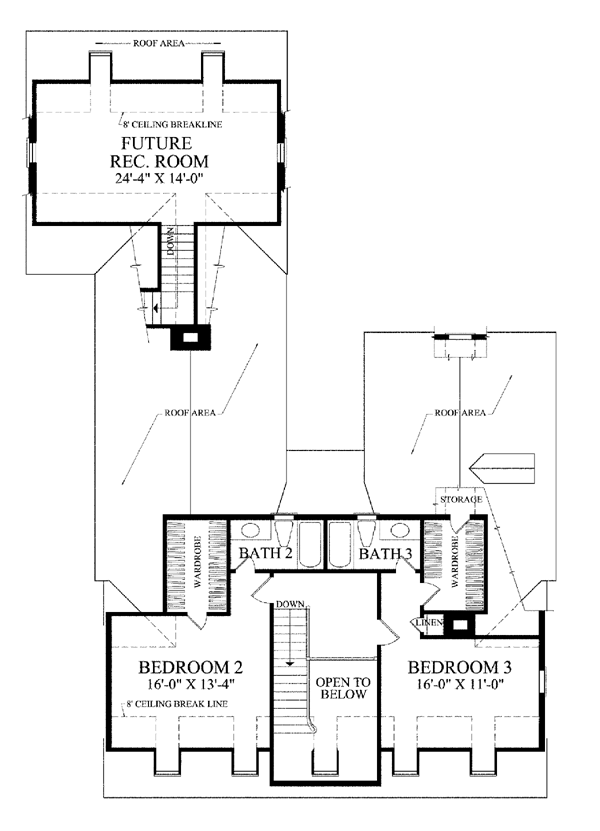 Colonial Traditional Level Two of Plan 86339