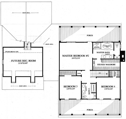 House Plan 86342 Second Level Plan