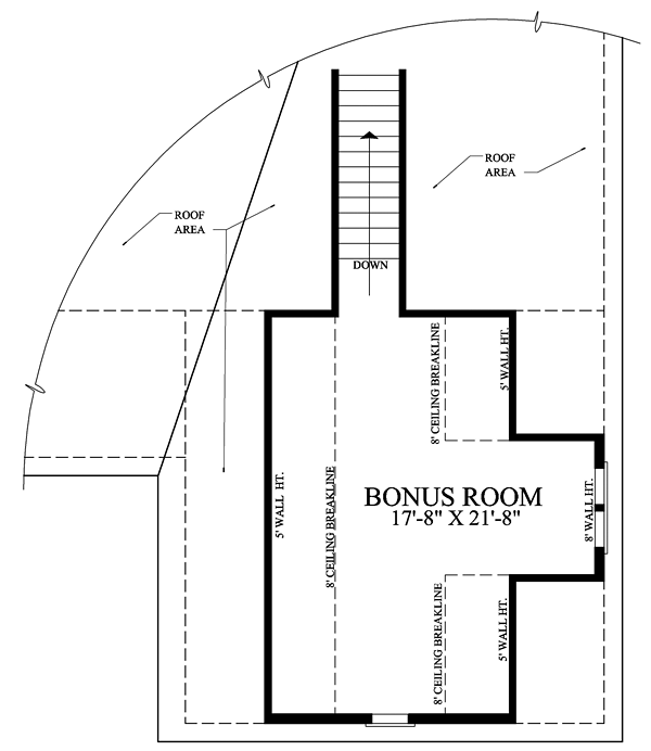 Country Farmhouse Southern Level Two of Plan 86344