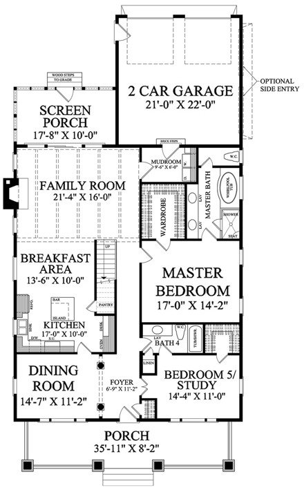 House Plan 86346 First Level Plan