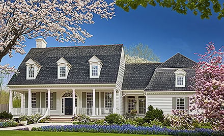 Country Southern Traditional Elevation of Plan 86365