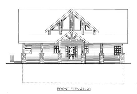 House Plan 86513 Elevation