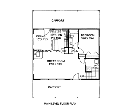 House Plan 86515 First Level Plan