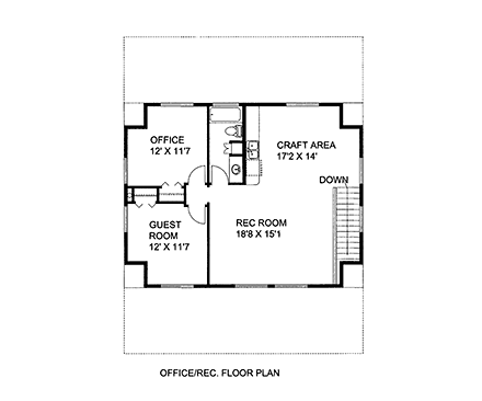 House Plan 86515 Second Level Plan