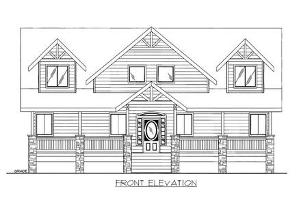  Elevation of Plan 86517