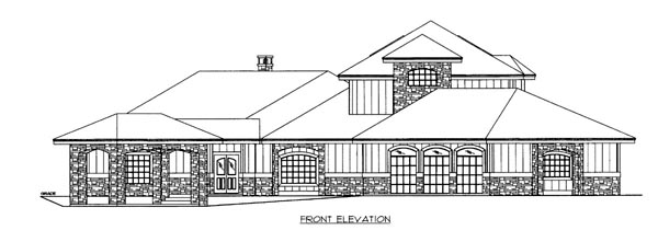House Plan 86520 Elevation