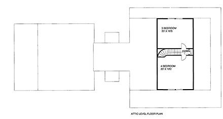 House Plan 86521 Second Level Plan