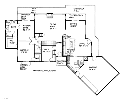 House Plan 86523 First Level Plan