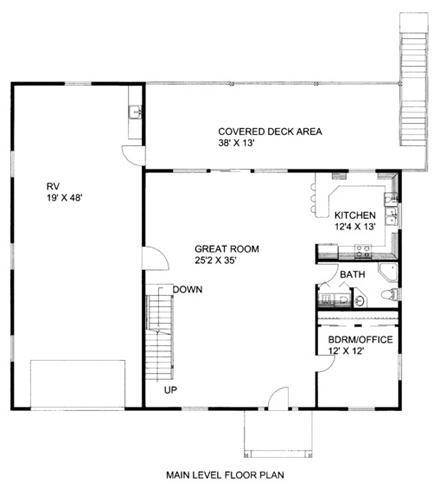 House Plan 86529 First Level Plan