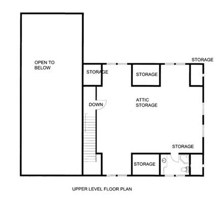 House Plan 86529 Second Level Plan