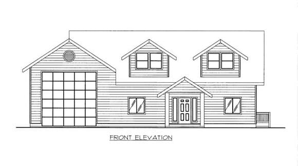 House Plan 86529 Elevation