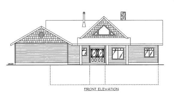 House Plan 86530 Elevation