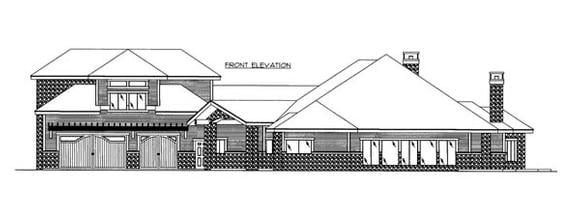 House Plan 86535 Elevation