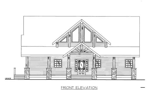 House Plan 86538 Elevation