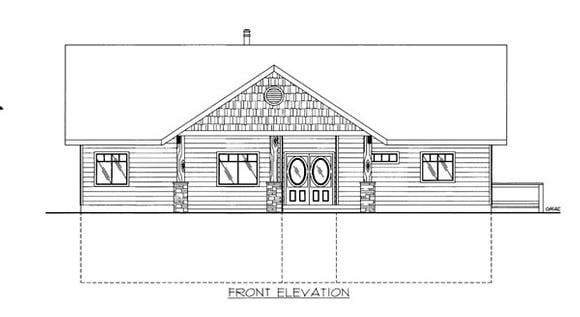 House Plan 86540 Elevation