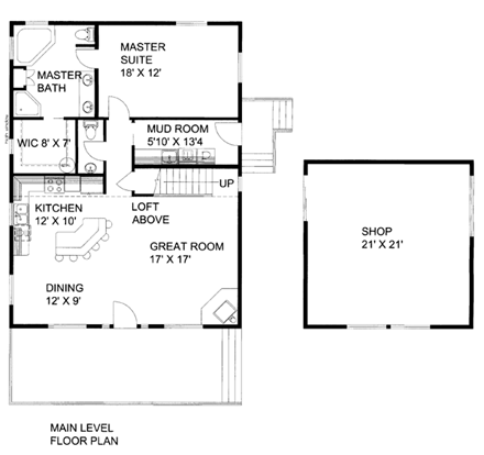 House Plan 86543 First Level Plan