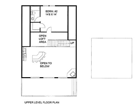 House Plan 86543 Second Level Plan