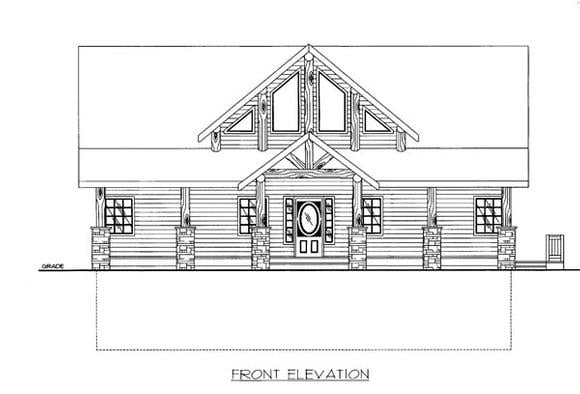 House Plan 86546 Elevation