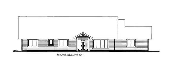 House Plan 86552 Elevation