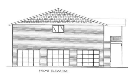  Elevation of Plan 86554