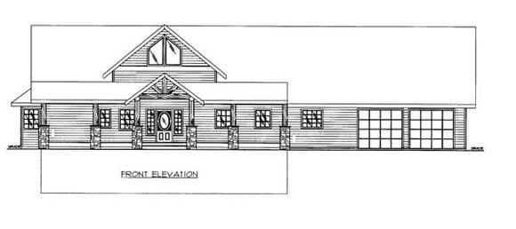 House Plan 86555 Elevation