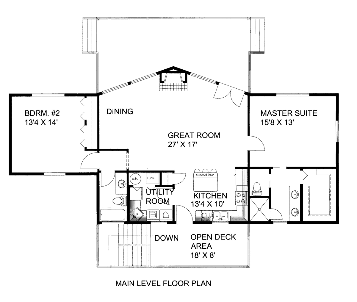 House Plan 86560 Level One