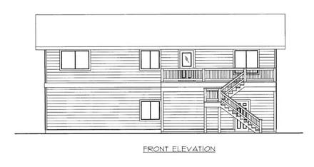  Elevation of Plan 86563