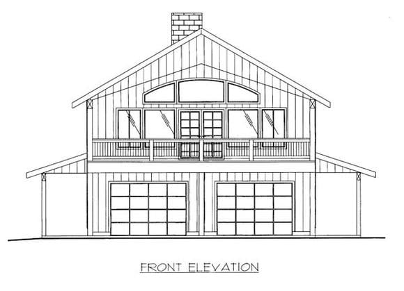 House Plan 86564 Elevation