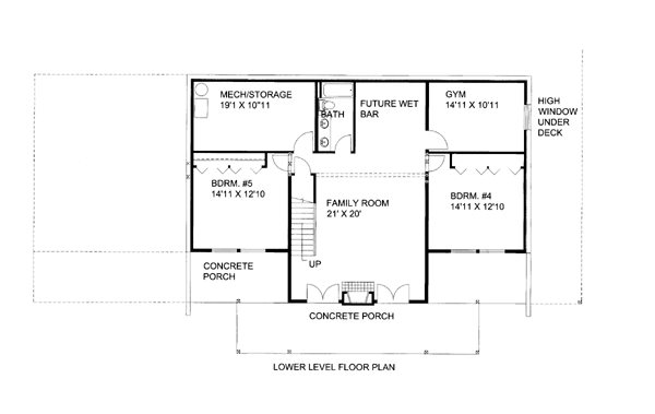  Lower Level of Plan 86570